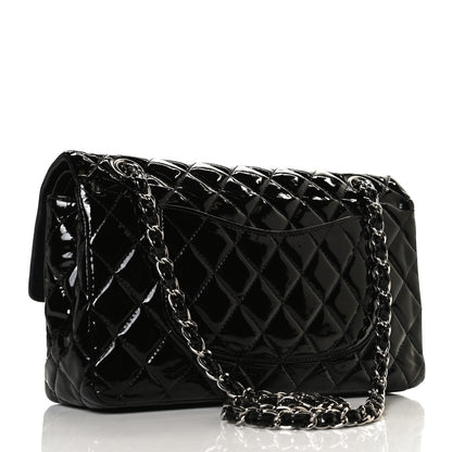 Chanel Patent Quilted Medium Double Flap Black 3 of 13