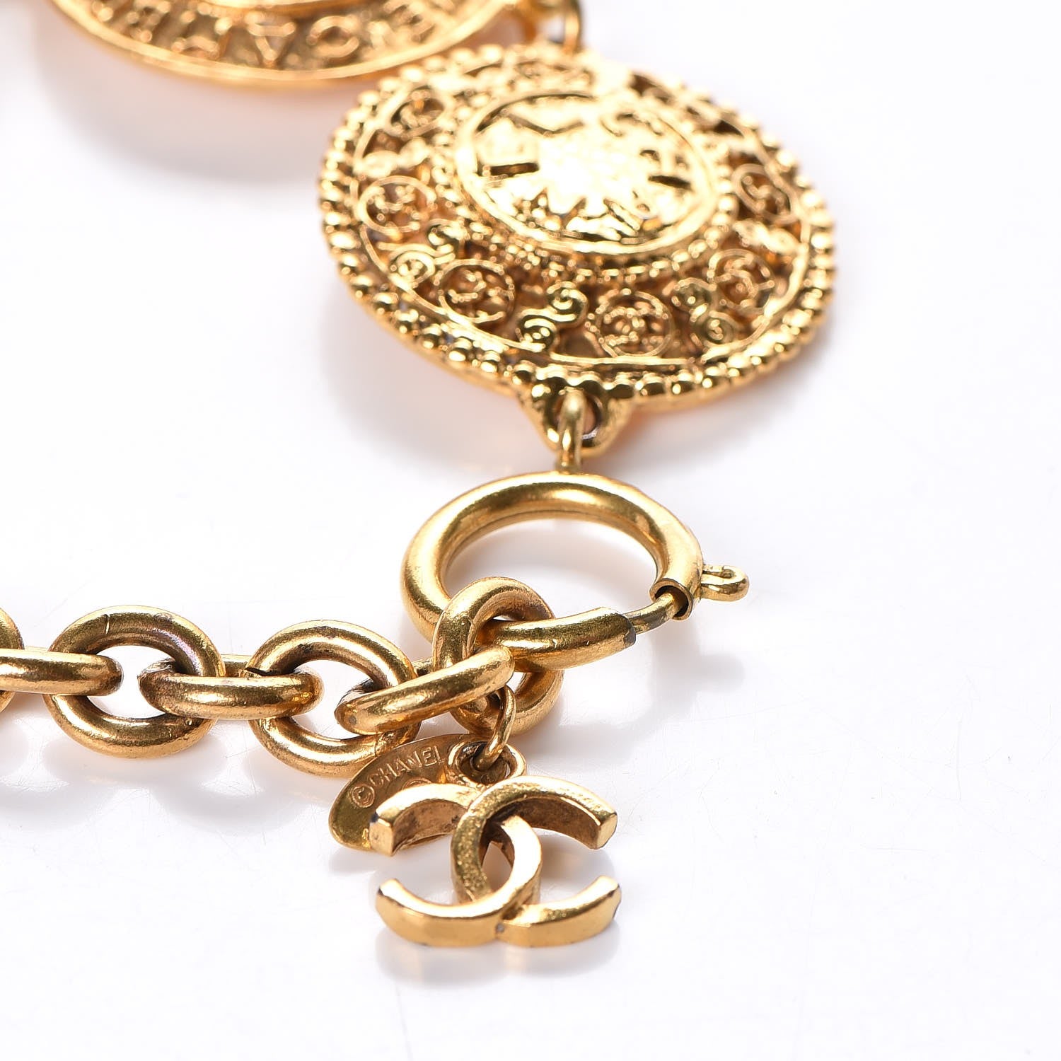 Chanel CC Medallion Bracelet Gold 4 of 7