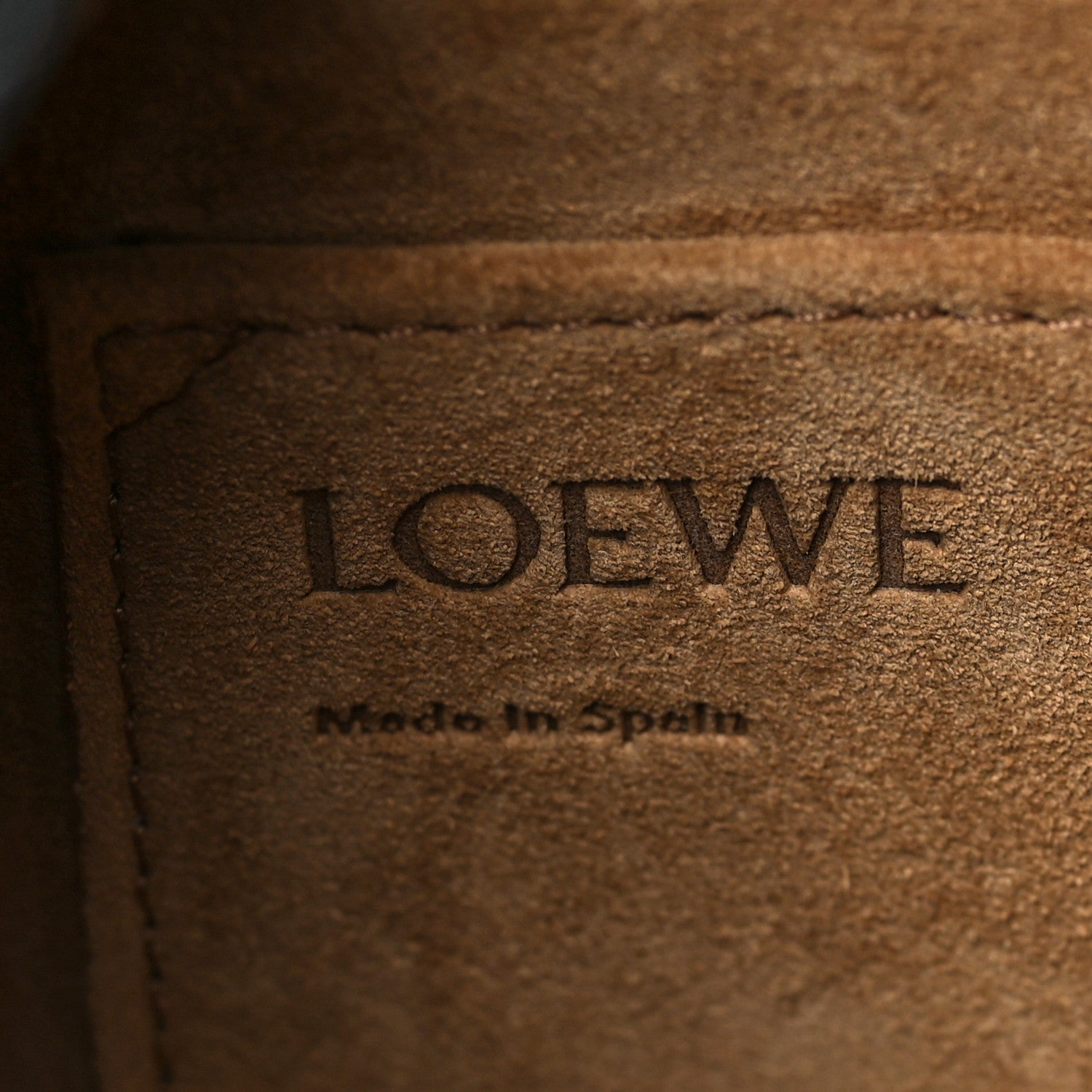 Loewe Grained Calfskin Small Gate Crossbody Bag Pecan Black 6 of 8