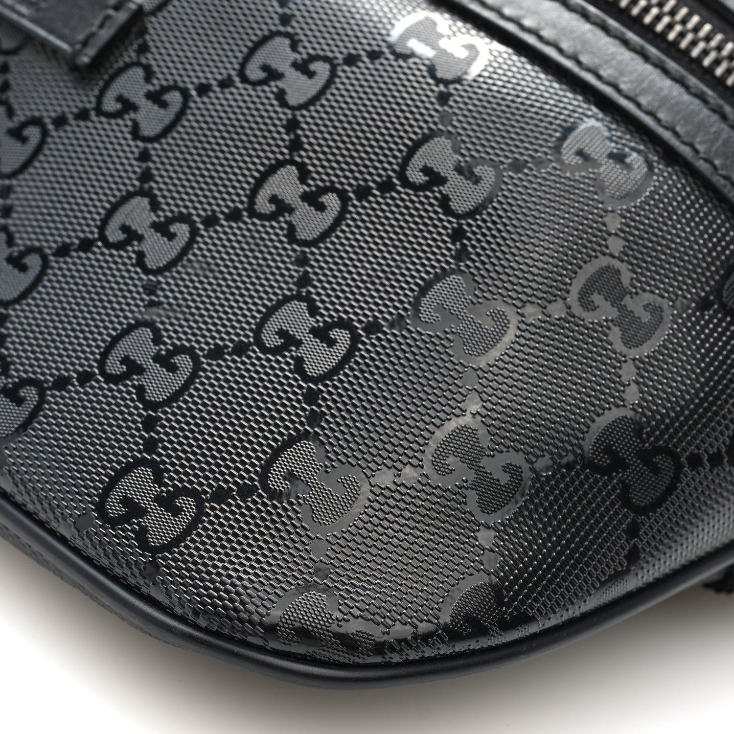 Gucci Imprime Monogram Belt Bag Black 10 of 10
