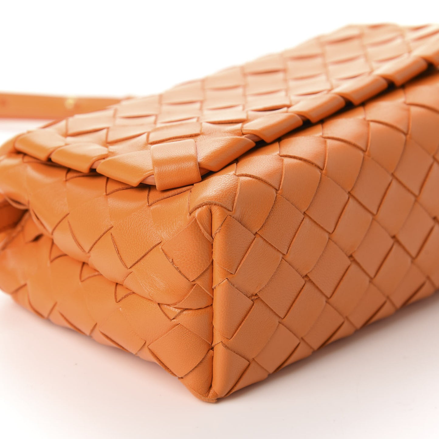 Nappa Intrecciato Mini Crossbody Orange