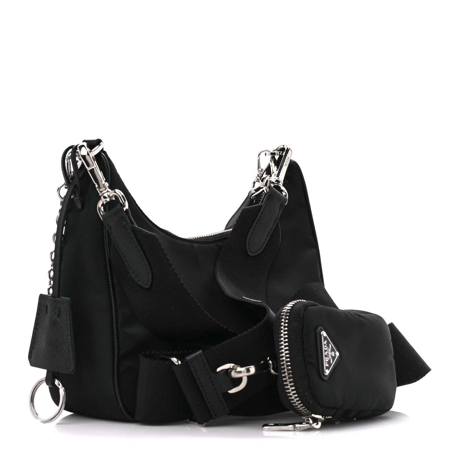 Prada Nylon Re-Edition 2005 Shoulder Bag Black 2 of 13