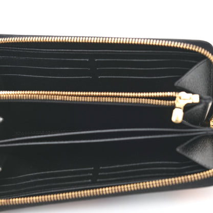 Louis Vuitton Epi Blooming Flowers Zippy Wallet Black 5 of 7