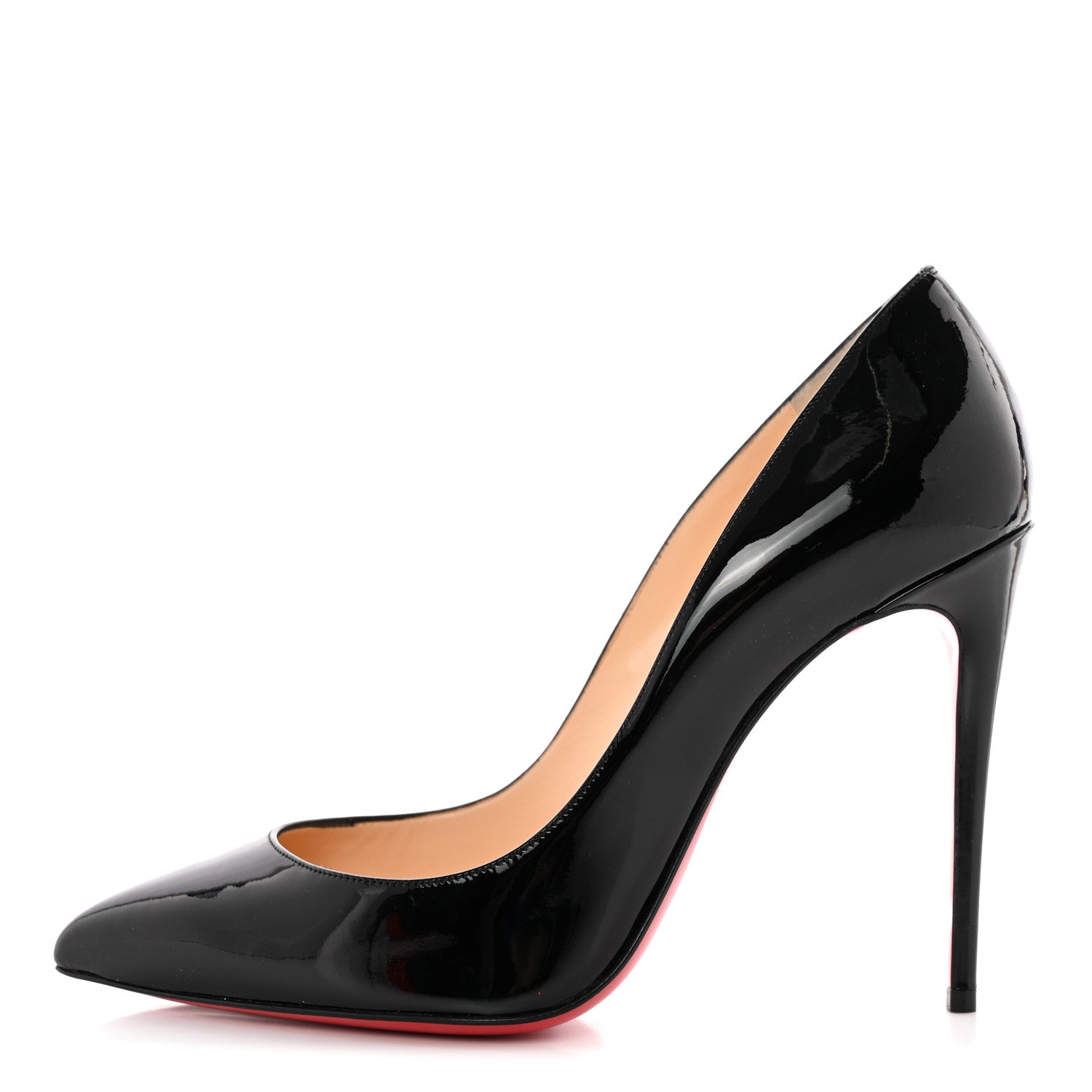 Christian Louboutin Patent Pigalle Follies 100 Pumps 38.5 Black 1 of 10