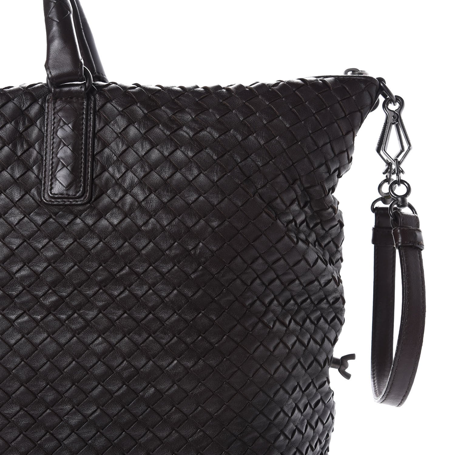 Bottega Veneta Nappa Intrecciato Maxi Convertible Tote Ebano 9 of 11