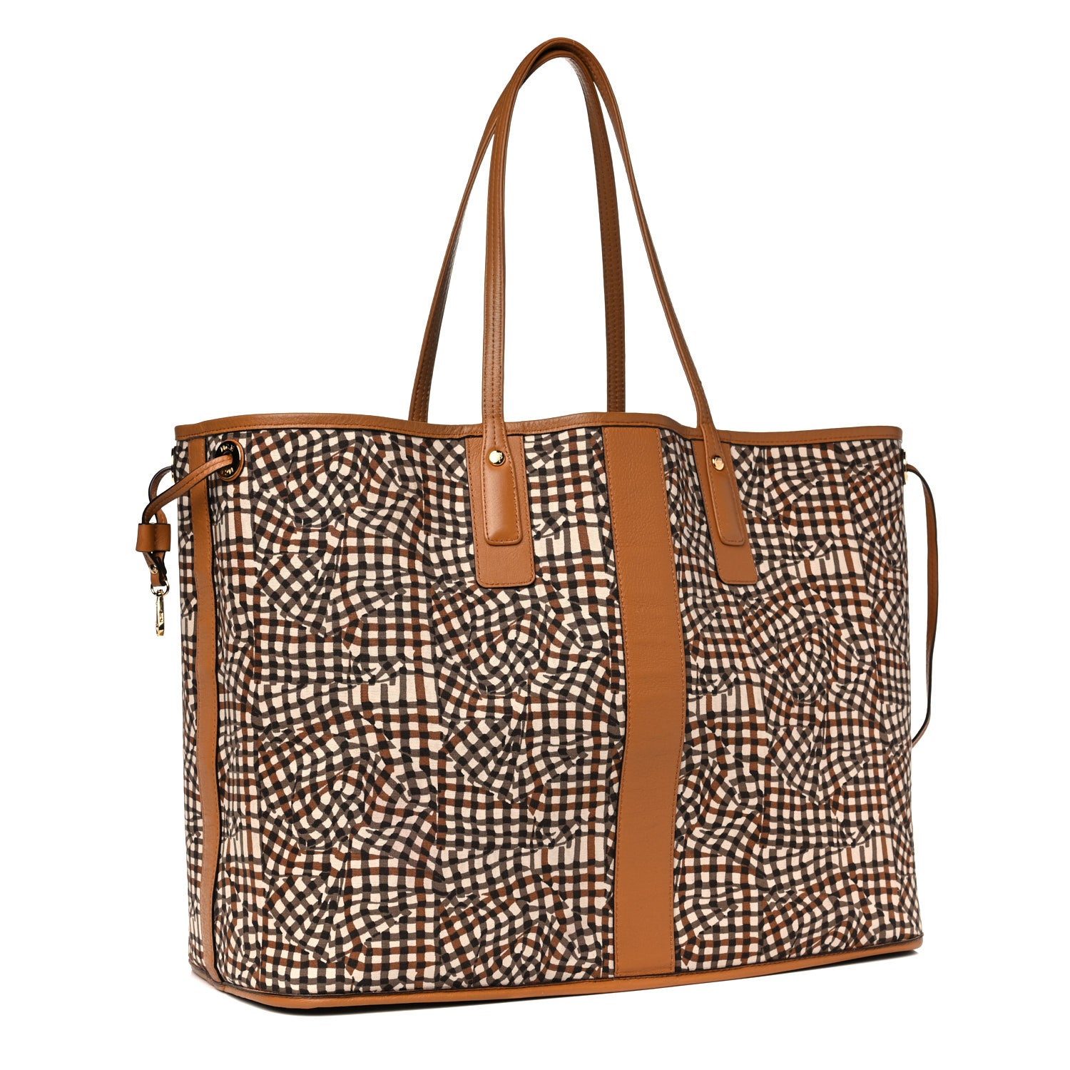 MCM Visetos Large Liz Reversible Shopper Tote Cognac 5 of 24