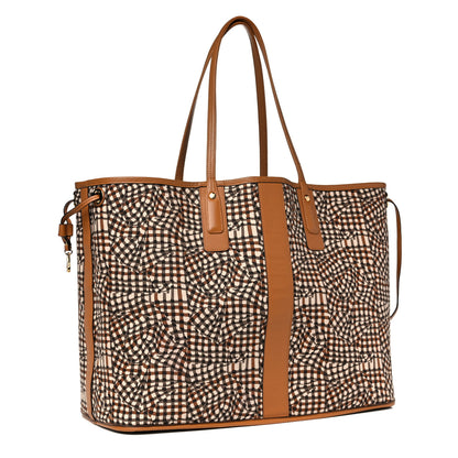 MCM Visetos Large Liz Reversible Shopper Tote Cognac 5 of 24