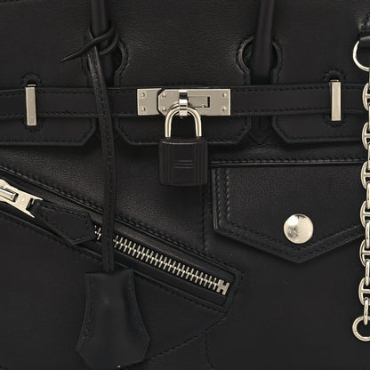 Hermes Veau Volupto Rock Birkin 25 Black 8 of 13