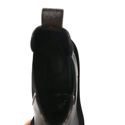 Louis Vuitton Calfskin Monogram Beaubourg Ankle Boots 40.5 Black 7 of 7