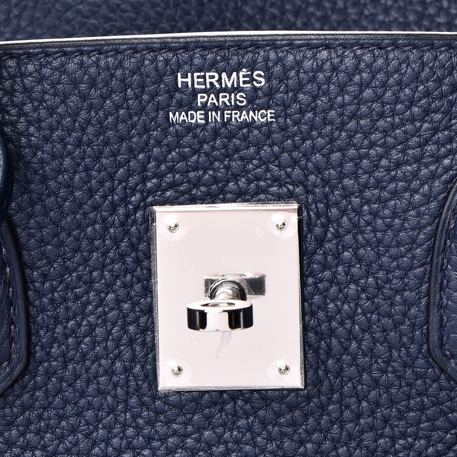 Hermes Taurillon Clemence Birkin 35 Bleu Saphir 33 of 38