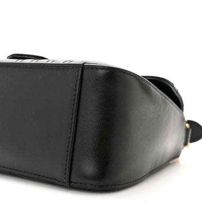 Gucci Calfskin Matelasse Mini GG Marmont Top Handle Shoulder Bag Black 10 of 12