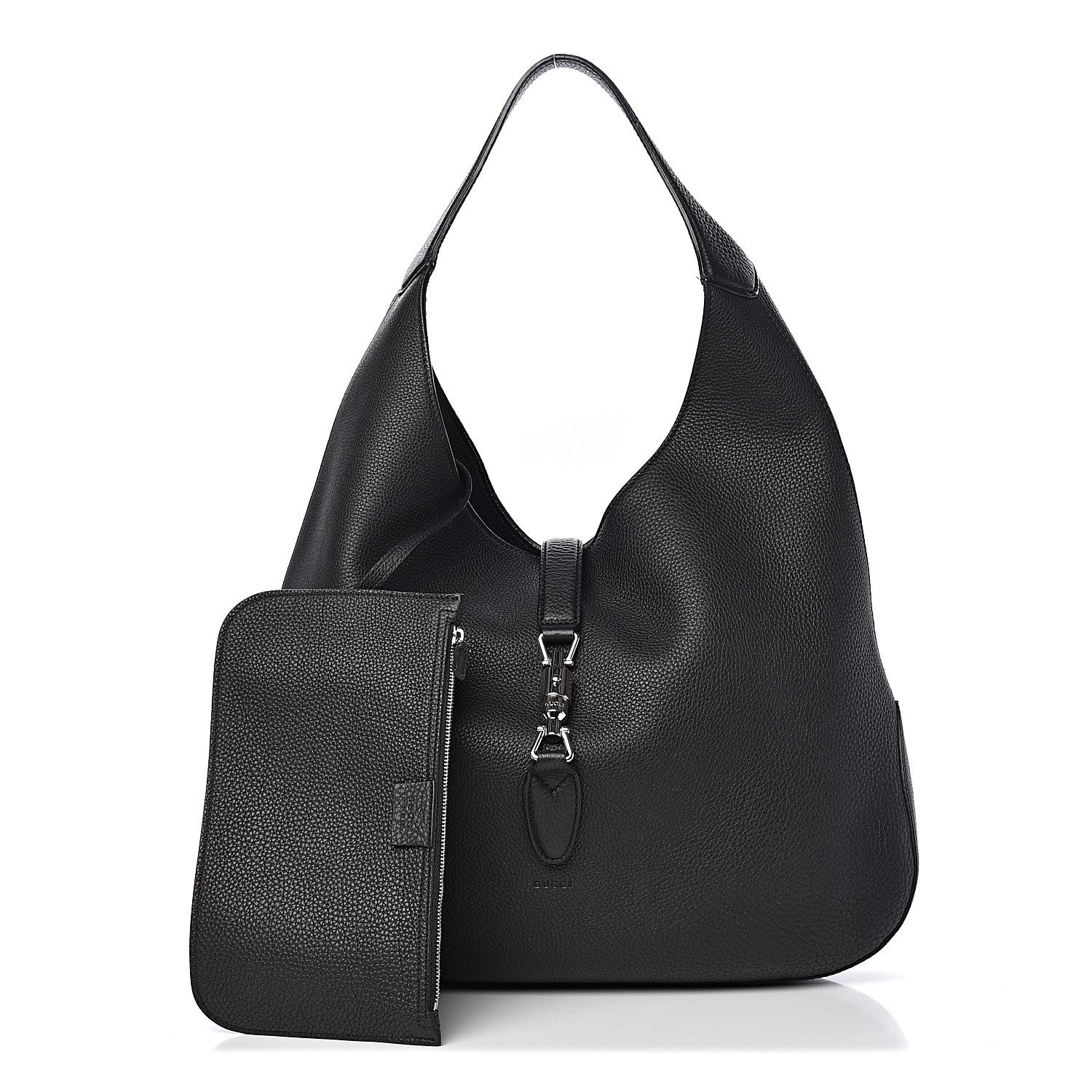 Gucci Soft Grained Calfskin Large Jackie Hobo Black 1 of 16