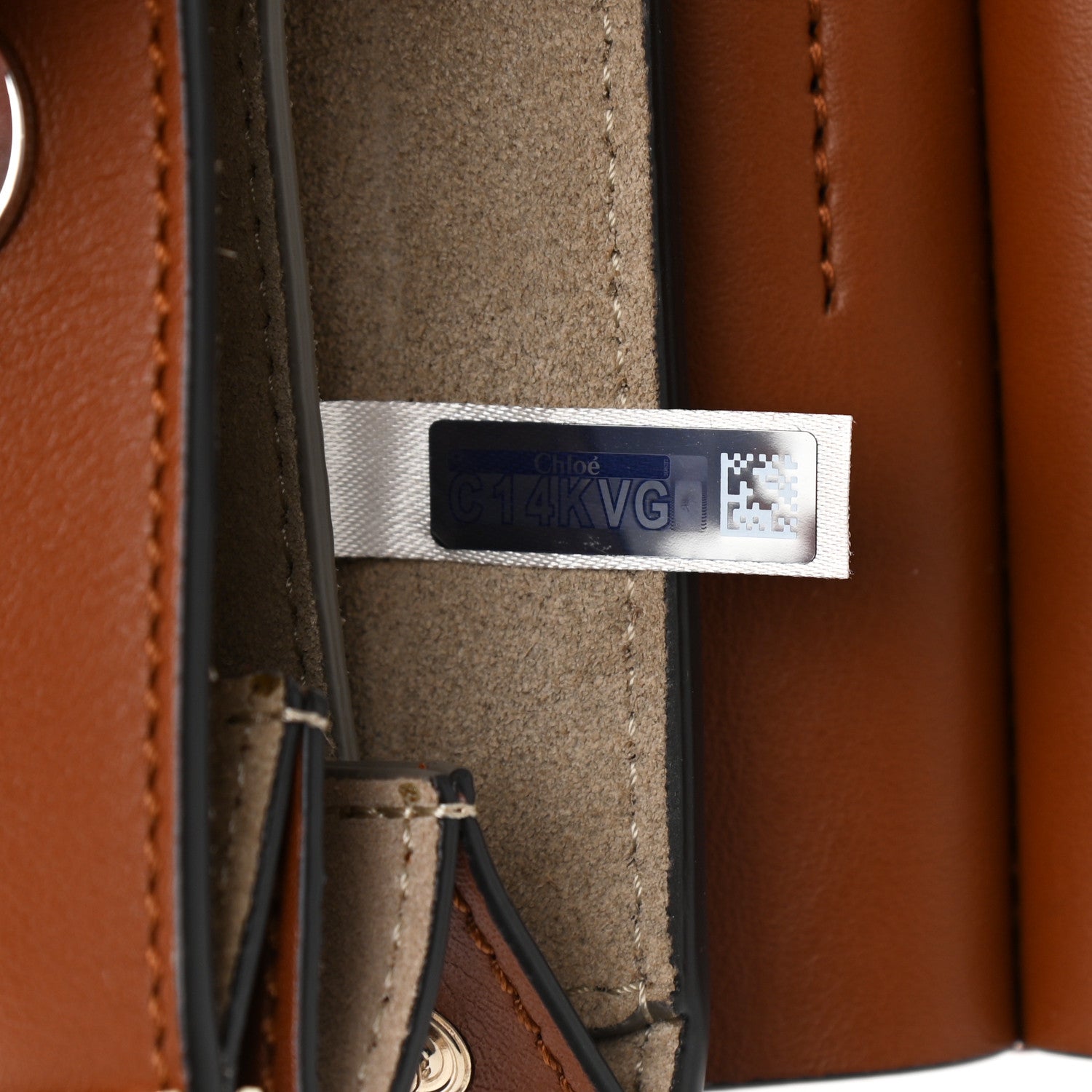 Chloe Suede Calfskin Mini Faye Bracelet Bag Tobacco 7 of 9