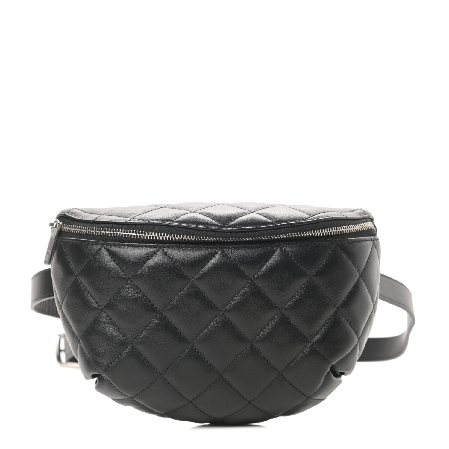 Chanel Calfskin Quilted Waist Belt Bag Black 1 of 11