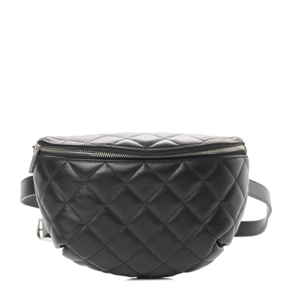 Chanel Calfskin Quilted Waist Belt Bag Black 1 of 11