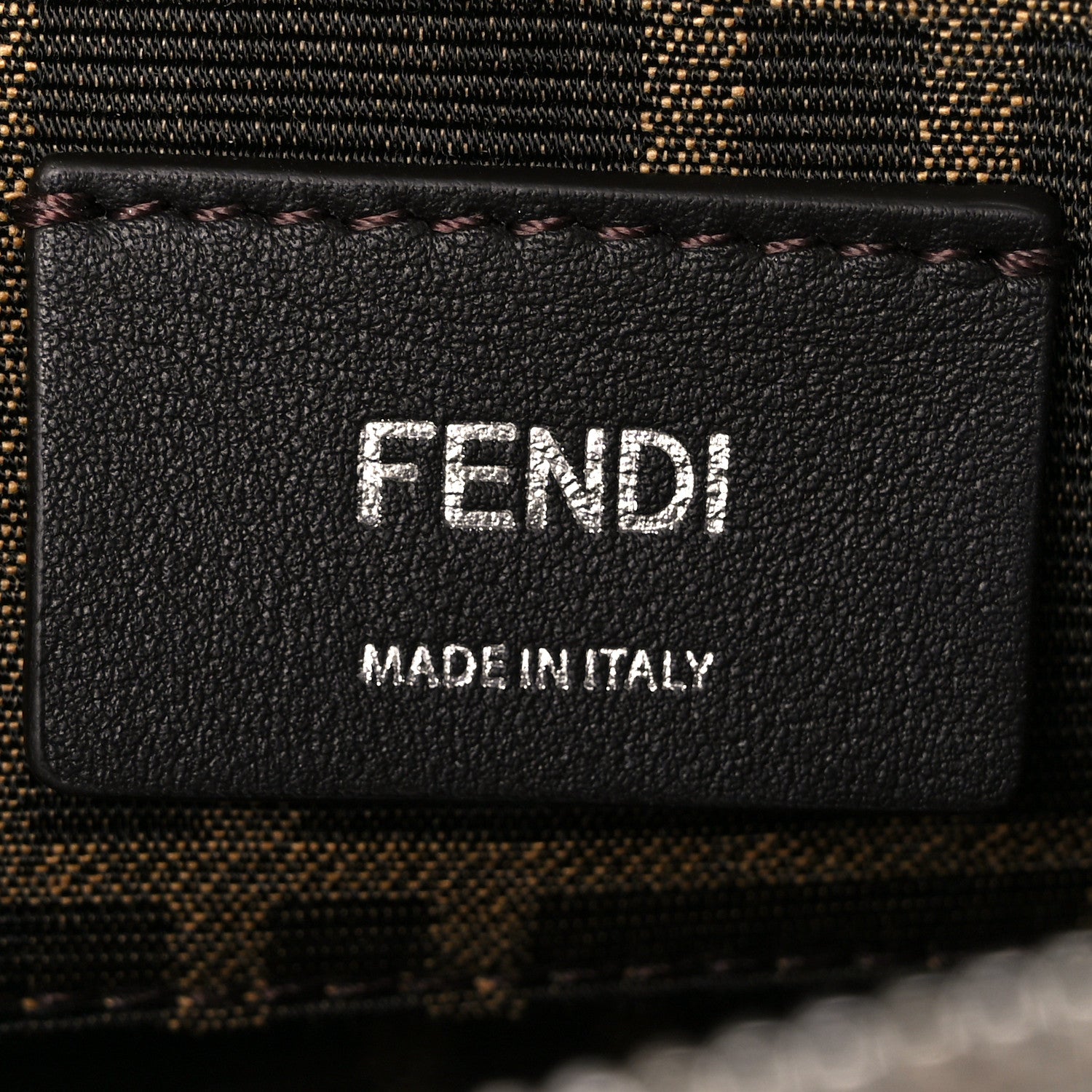 Fendi Rock Millenium Logo Embossed Mini By The Way Top Handle Boston Bag Argento 6 of 12