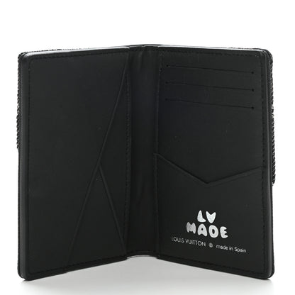 Louis Vuitton X NIGO Taurillon Monogram Denim Drip Pocket Organizer Black 5 of 7