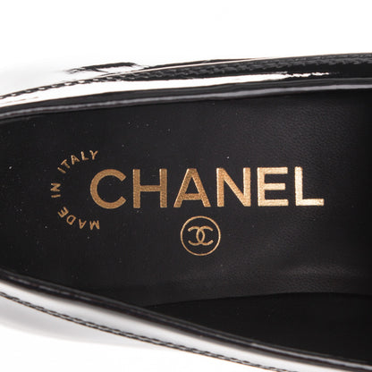 Chanel Patent Chain Loafers 37.5 Black 7 of 8