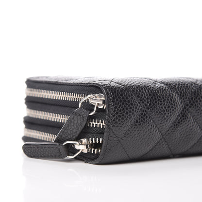 Chanel Caviar Quilted Zip Around Phone Holder Black 5 of 10
