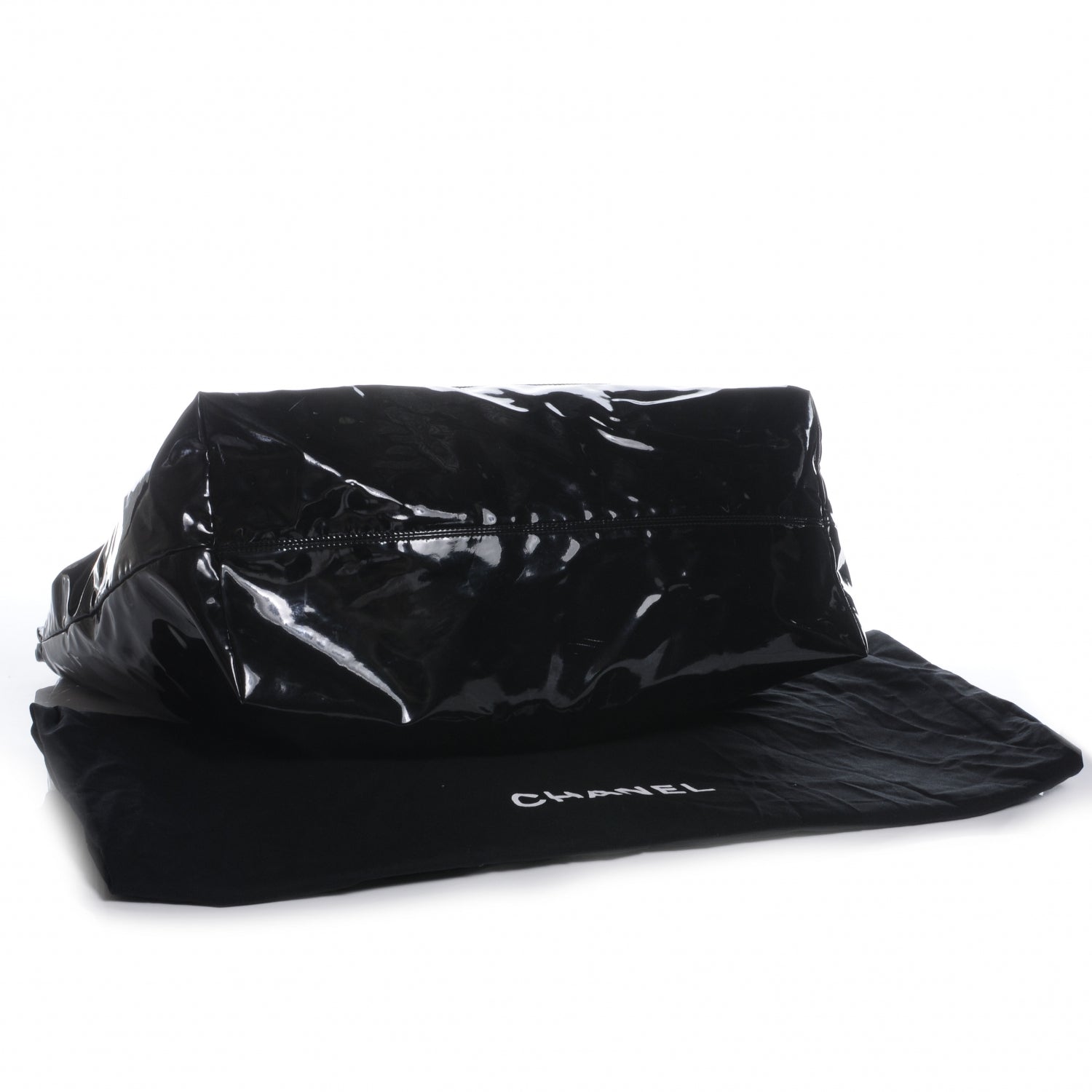 Chanel Vinyl XL Coco Cabas Black 4 of 7