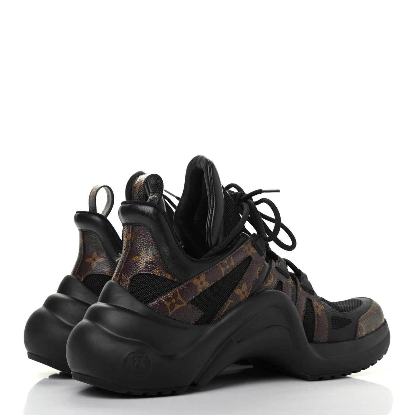 Calfskin Patent Monogram LV Archlight Sneakers 42 Black