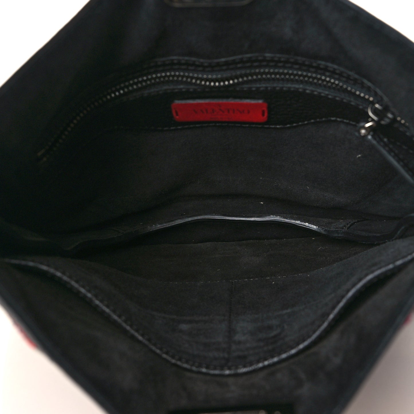 Calfskin Beaded Guitar Strap Rockstud Rolling Hobo Bag Black