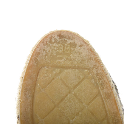 Chanel Striated Suede Espadrilles 38 Dark Grey 8 of 11