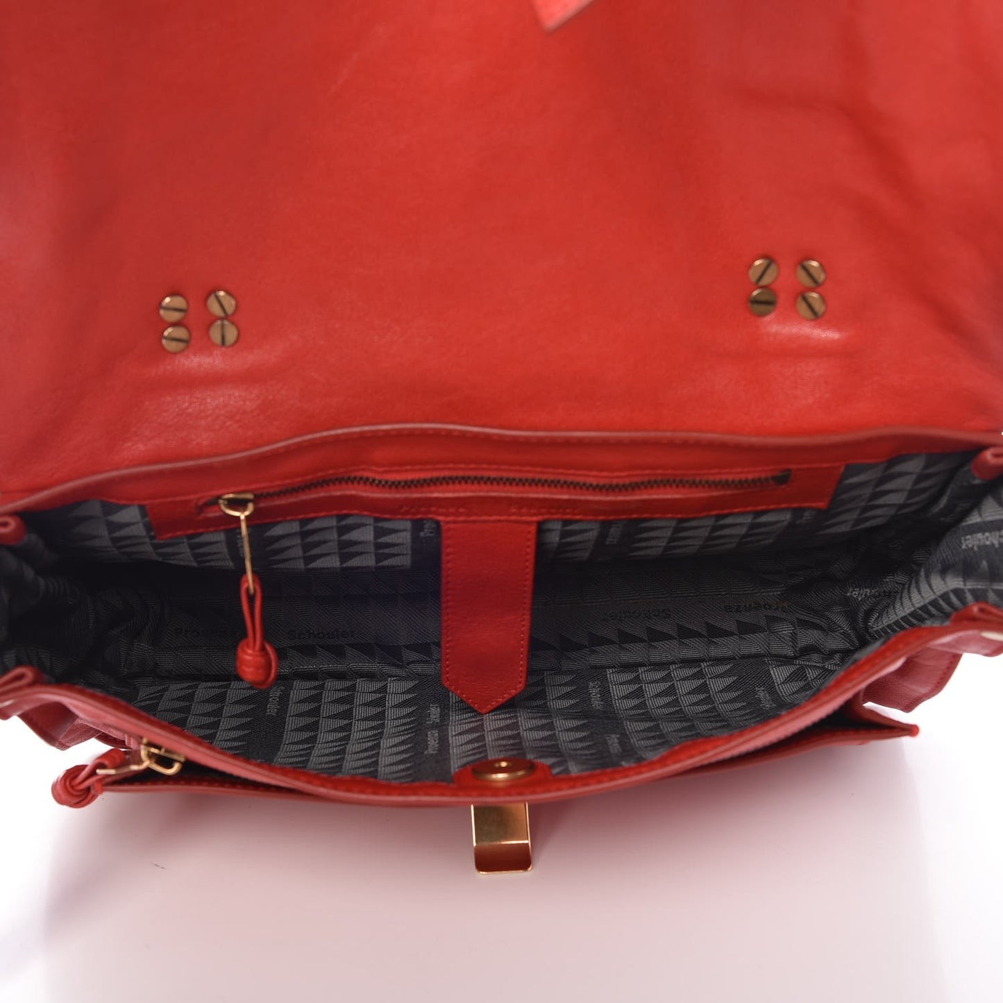 Lambskin Medium PS1 Satchel Red