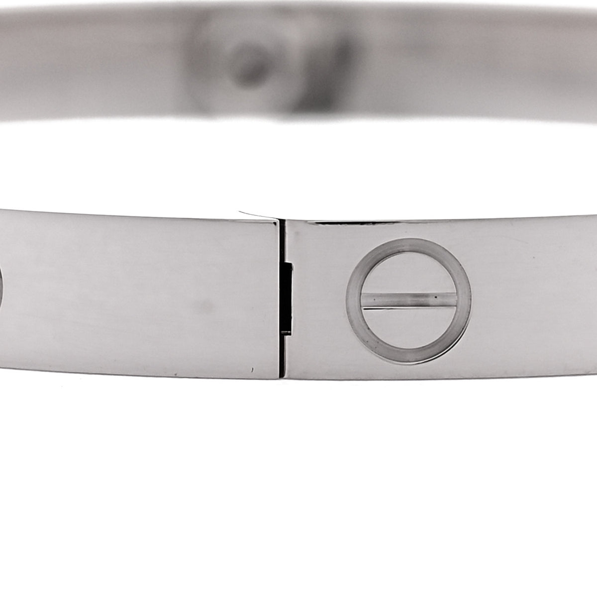 Cartier 18K White Gold Medium LOVE Bracelet 16 7 of 8