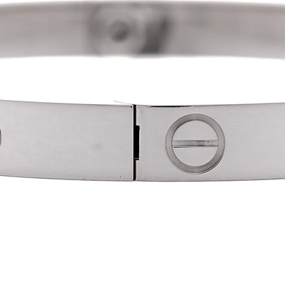 Cartier 18K White Gold Medium LOVE Bracelet 16 7 of 8