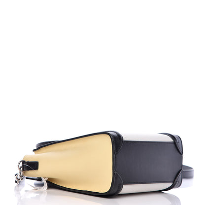 Celine Grained Baby Calfskin Nubuck Nano Tri-Color Luggage White 5 of 10