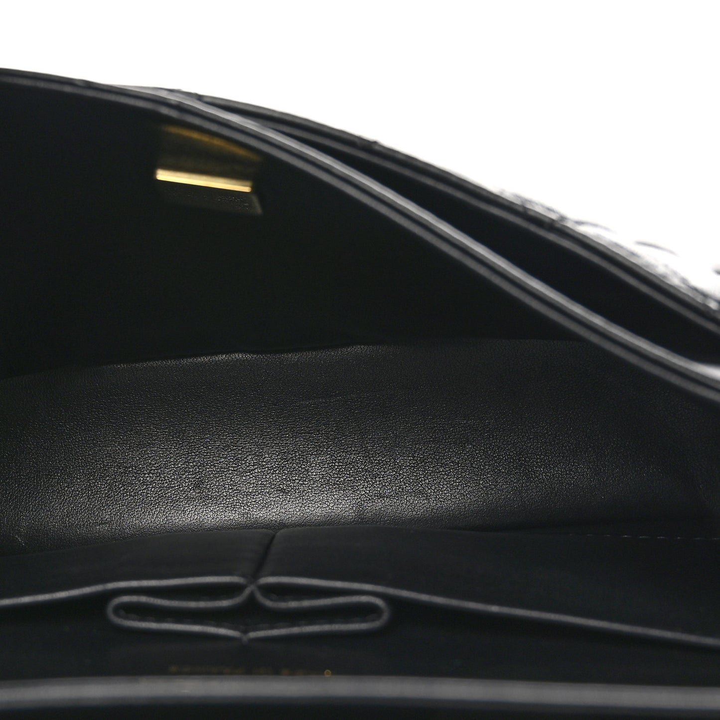 Lambskin Quilted Small Double Flap Black