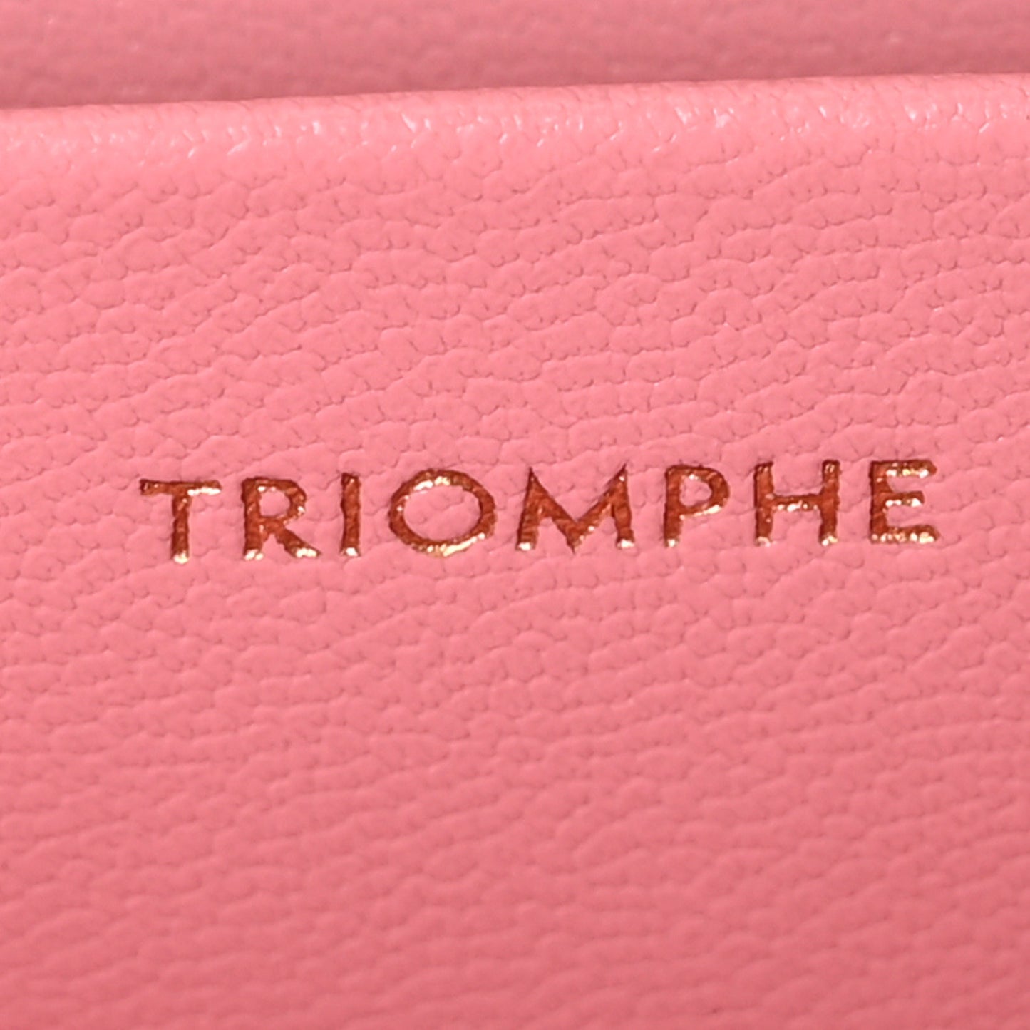 Natural Calfskin Triomphe Shoulder Bag Rose