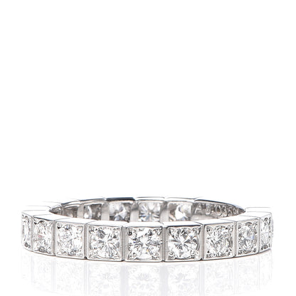 Cartier 18K White Gold Diamond 3mm Lanieres Ring 49 4.75 3 of 6
