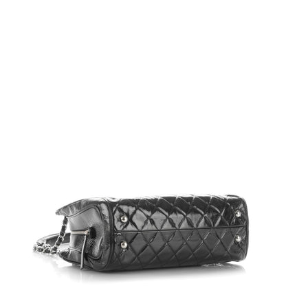Chanel Patent Quilted Tote Black 4 of 7