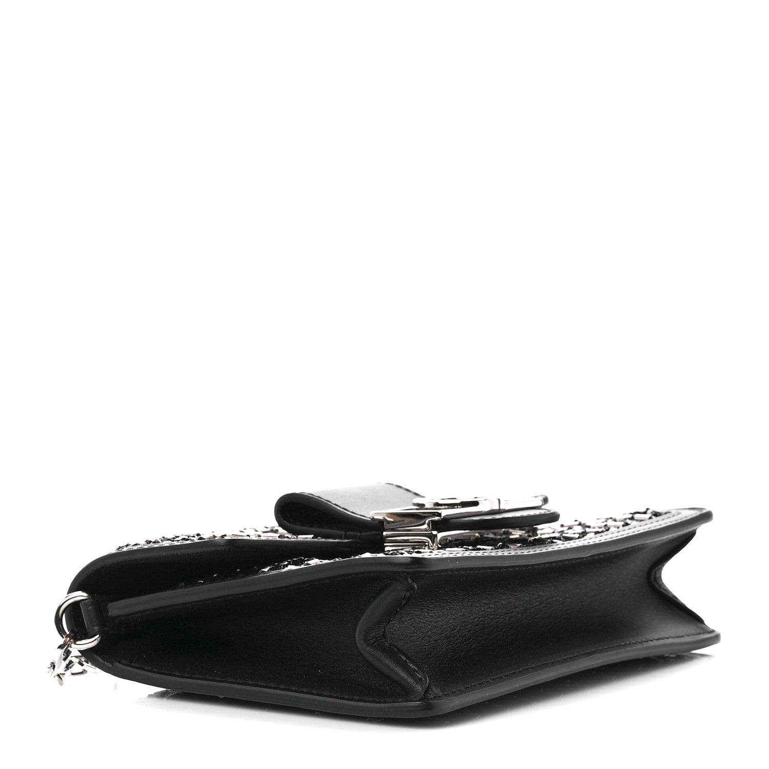 Louis Vuitton Tweed Sequin Dauphine Minaudiere Black 4 of 9