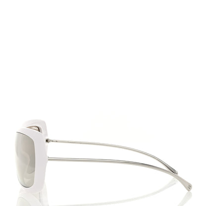 Chanel Acetate Metal Shield Sunglasses 71336A White 3 of 8