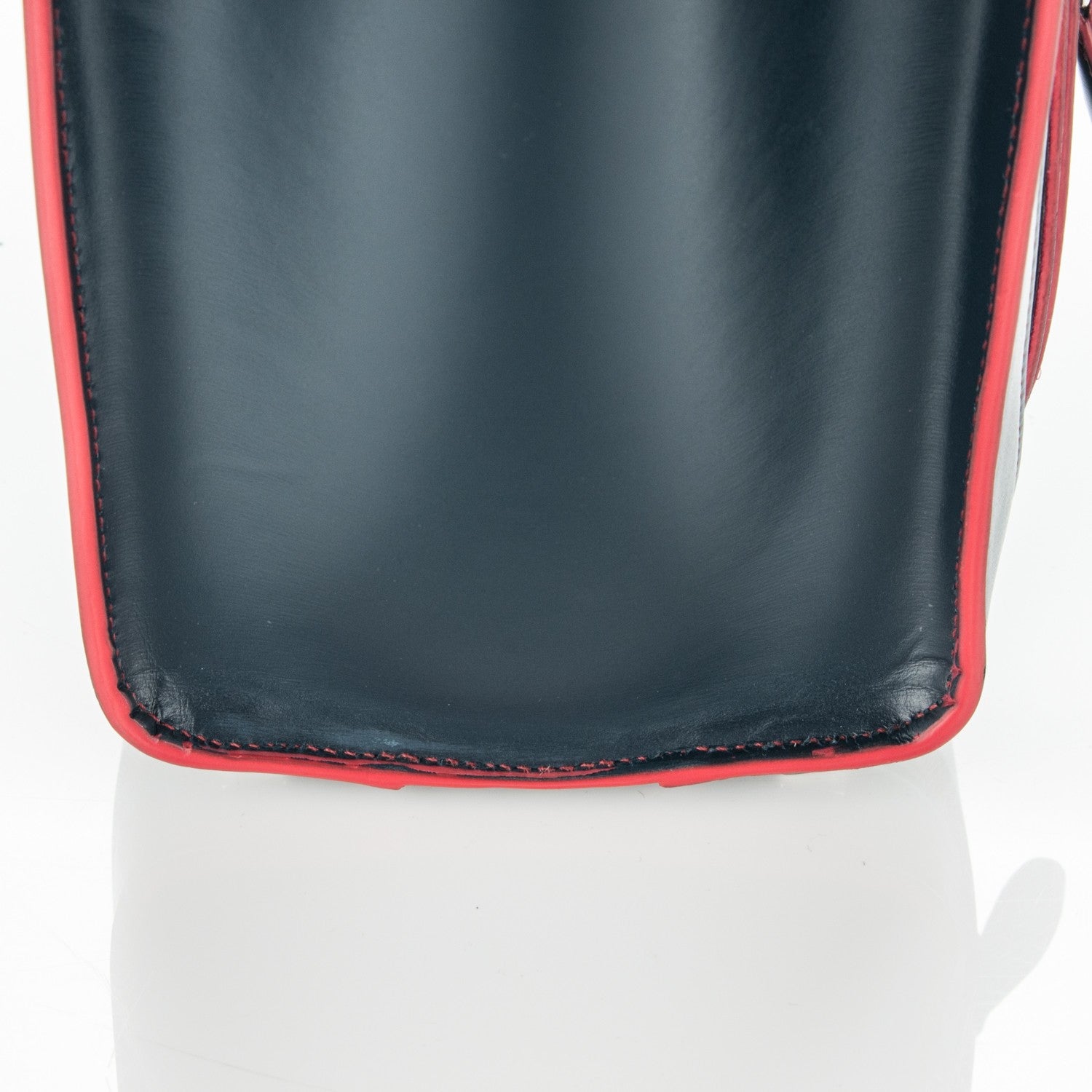 Celine Satin Debossed Calfskin Micro Luggage Navy Blue 7 of 8