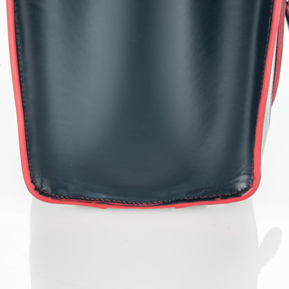 Celine Satin Debossed Calfskin Micro Luggage Navy Blue 7 of 8