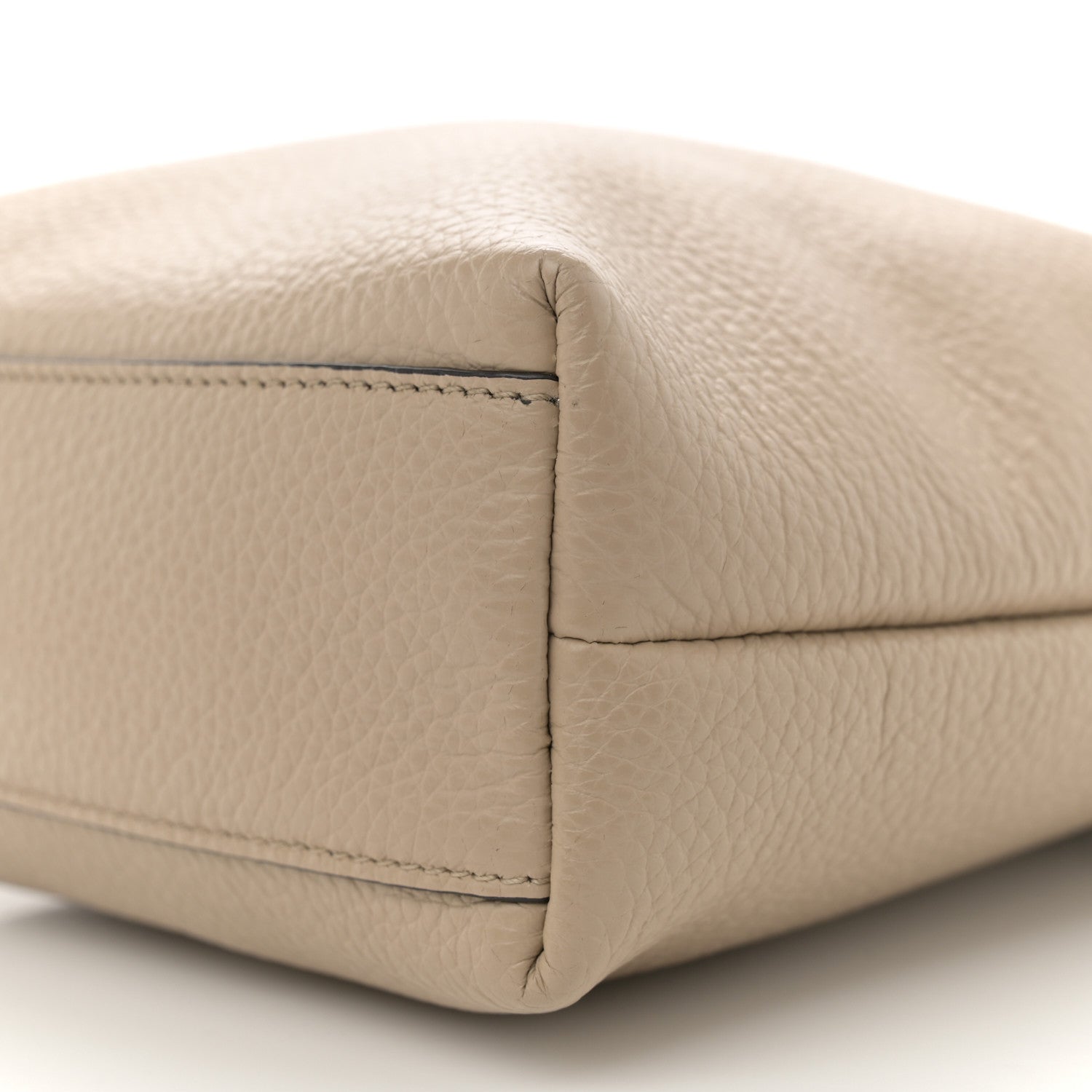 Salvatore Ferragamo Tumbled Calfskin Gancini Mini Bag Beige 9 of 10