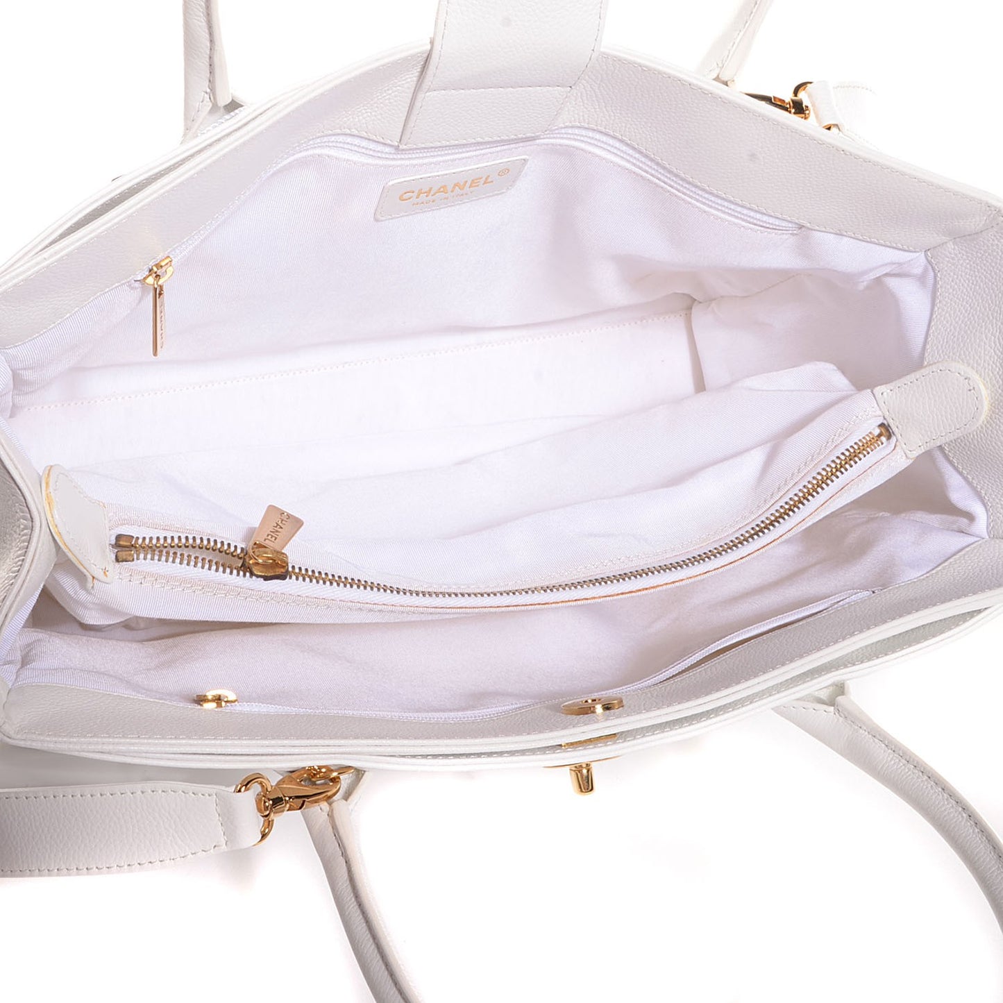 Caviar Cerf Executive Shopper Tote White