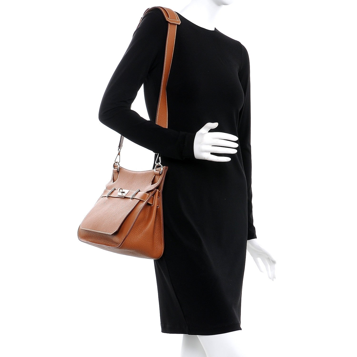 Hermes Taurillon Clemence Jypsiere 31 Gold 2 of 7