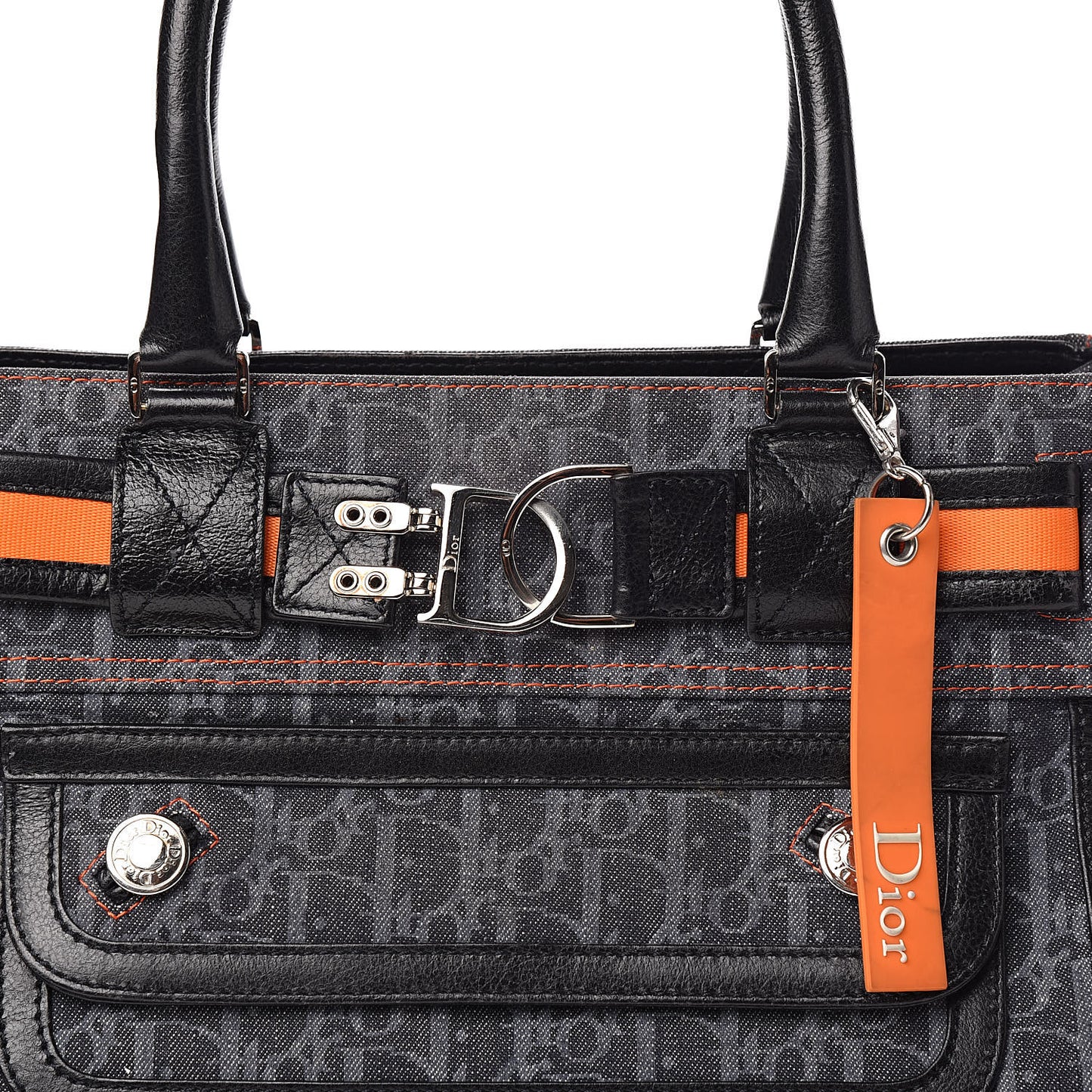 Denim Monogram Flight Tote Blue