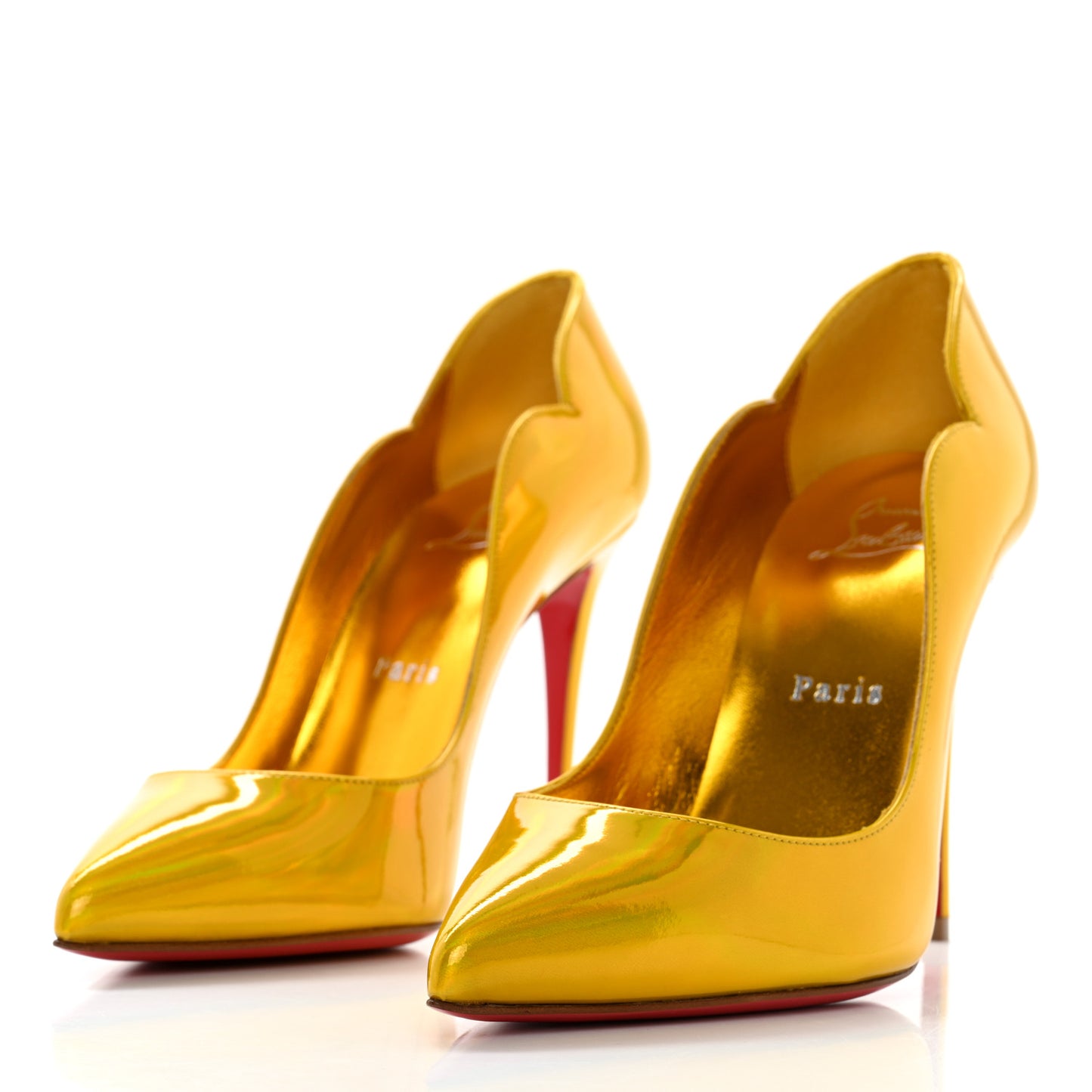 Metallic Hot Chick 100 Pumps 36.5 Yellow