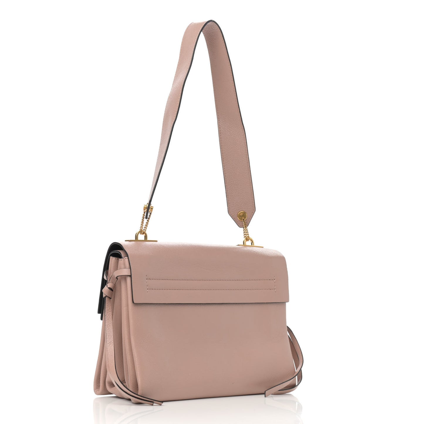 Calfskin VRing Shoulder Bag Rose Cannelle