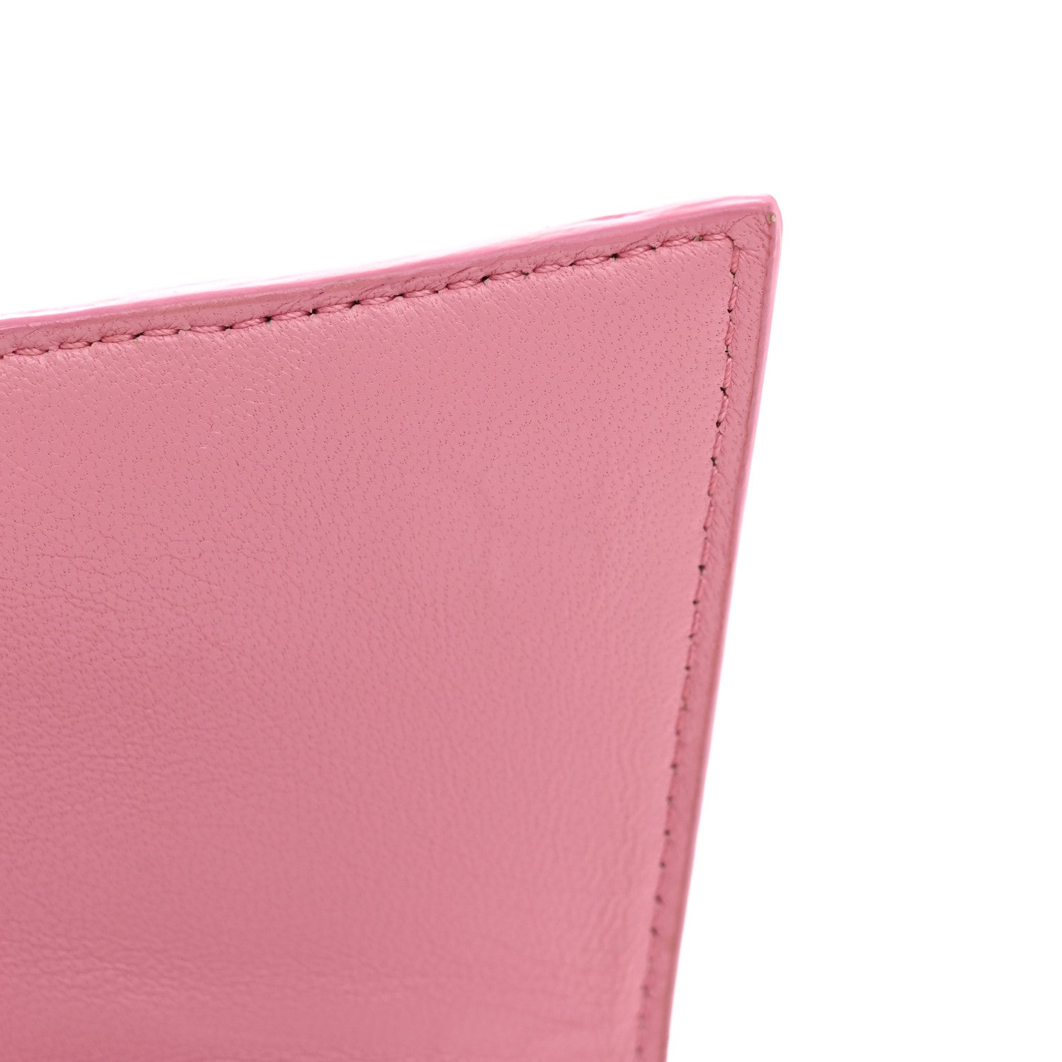 Balenciaga Shiny Calfskin Crocodile Embossed Hourglass Top Handle Bag XS Sweet Pink 11 of 13