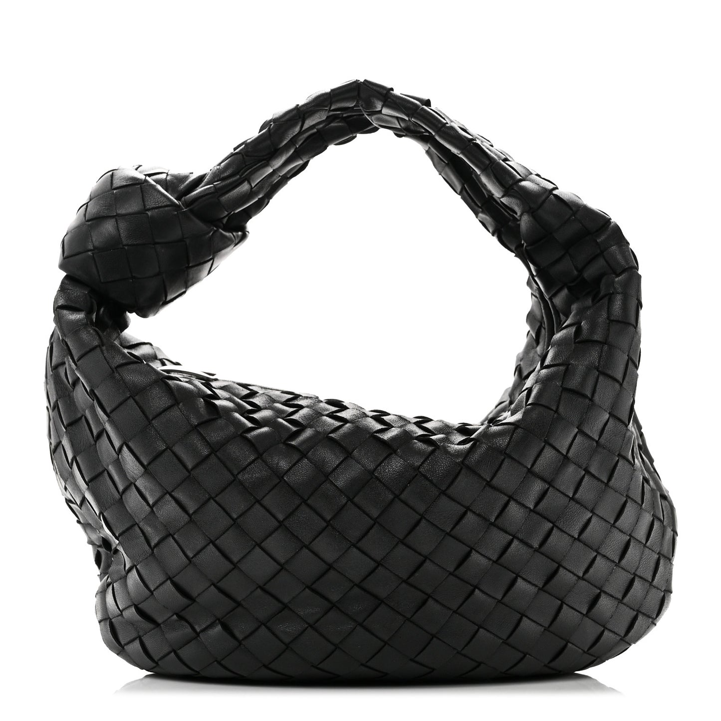 Nappa Intrecciato Teen Jodie Hobo Black