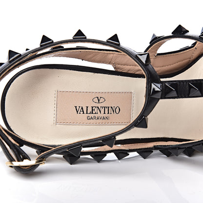 Valentino Garavani Nappa Rockstud Ankle Strap 100mm Pumps 37 Light Ivory Black 6 of 8