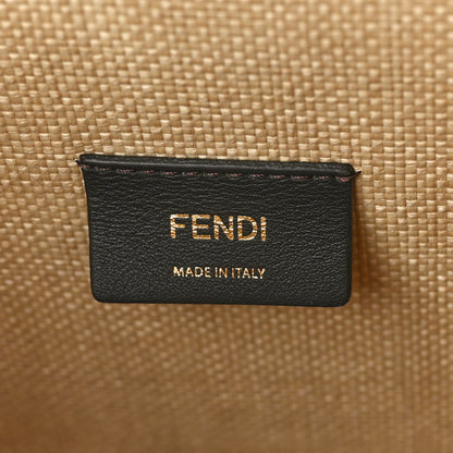 Fendi Straw Vitello King Plexiglass Woven Medium Fendi Sunshine Shopper Tote 6 of 11