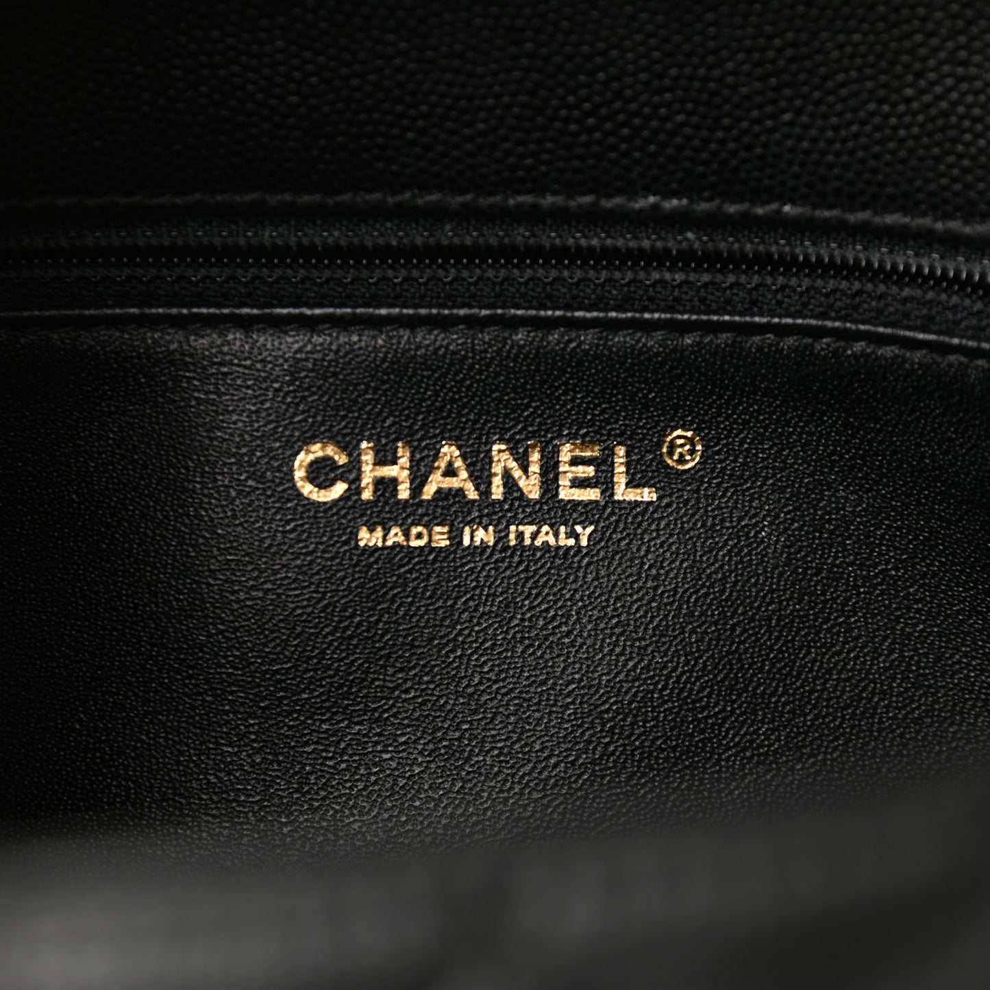 Caviar Lizard Quilted Medium Coco Handle Flap Black